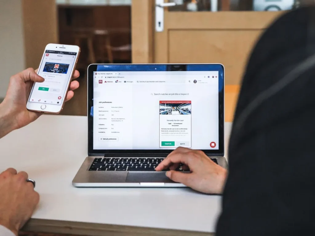 Image of laptop and smartphone
